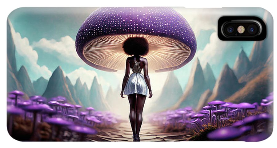 African queen mushroom world  - Phone Case