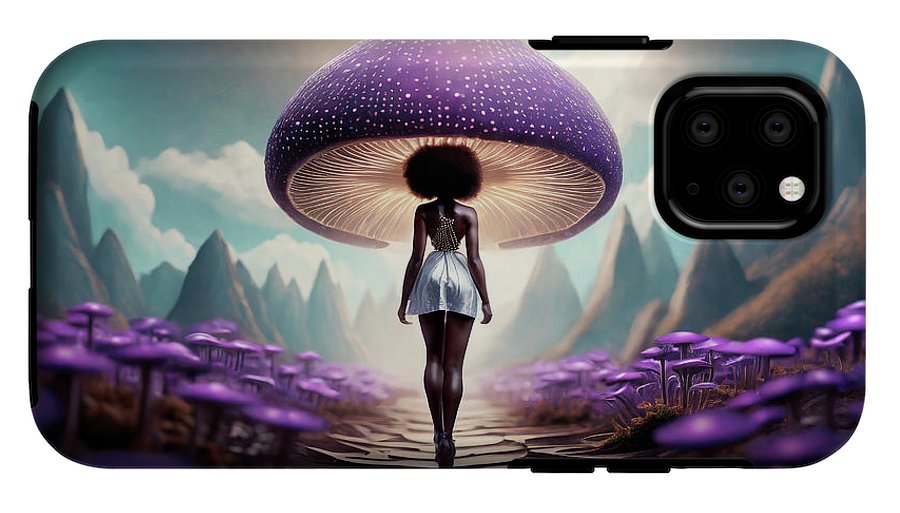 African queen mushroom world  - Phone Case