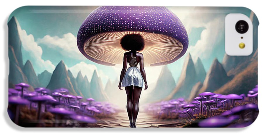 African queen mushroom world  - Phone Case