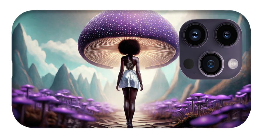African queen mushroom world  - Phone Case