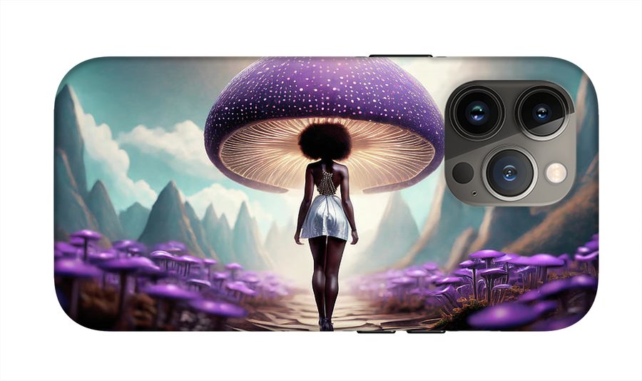 African queen mushroom world  - Phone Case