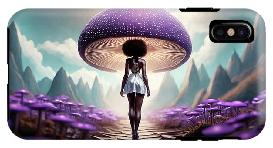 African queen mushroom world  - Phone Case