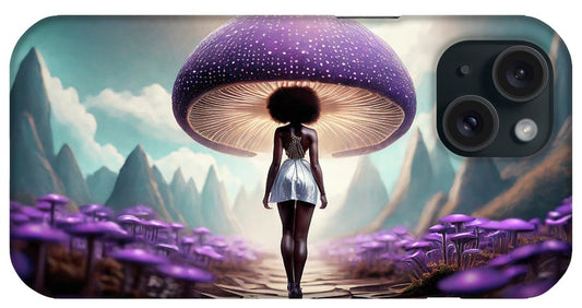 African queen mushroom world  - Phone Case