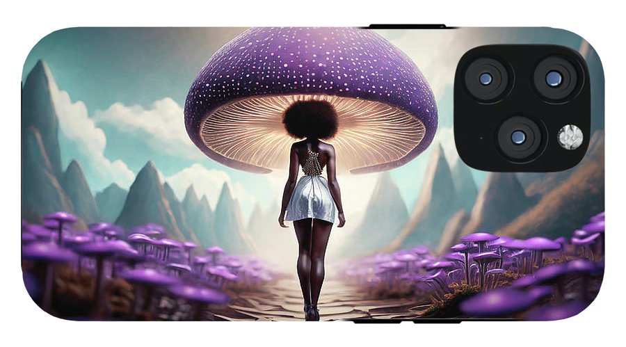 African queen mushroom world  - Phone Case