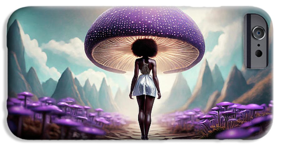 African queen mushroom world  - Phone Case