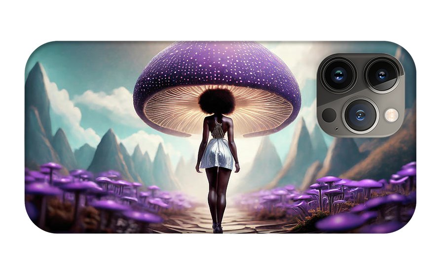 African queen mushroom world  - Phone Case