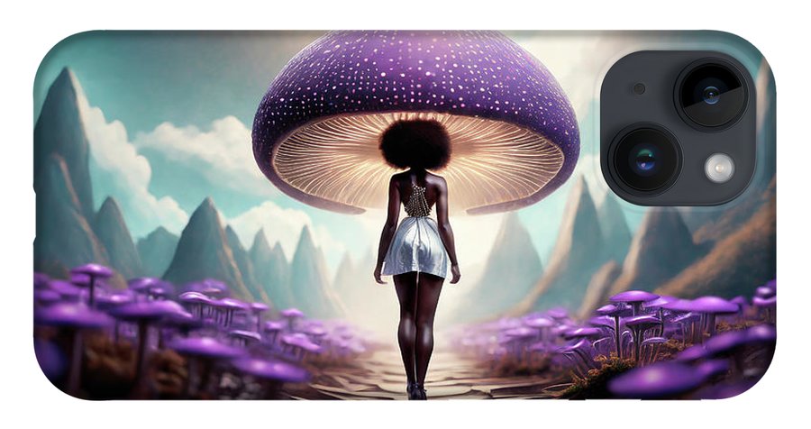African queen mushroom world  - Phone Case