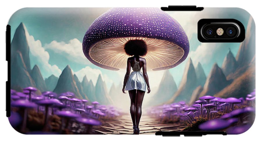 African queen mushroom world  - Phone Case