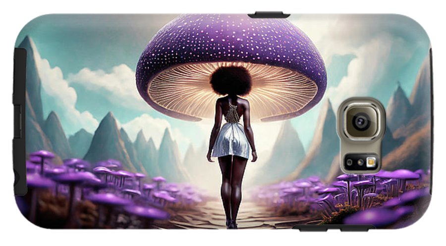 African queen mushroom world  - Phone Case