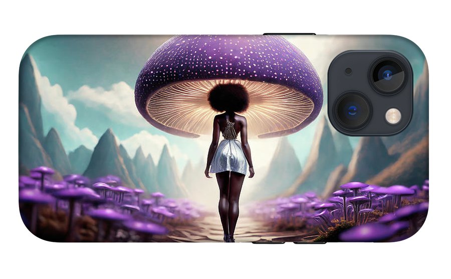 African queen mushroom world  - Phone Case