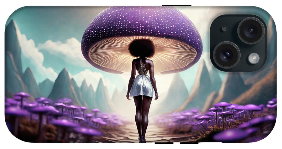 African queen mushroom world  - Phone Case