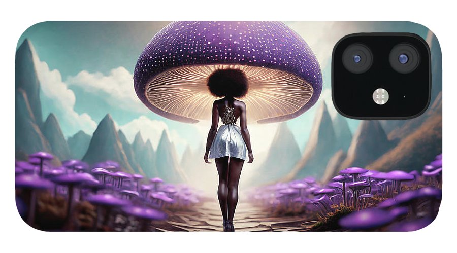 African queen mushroom world  - Phone Case