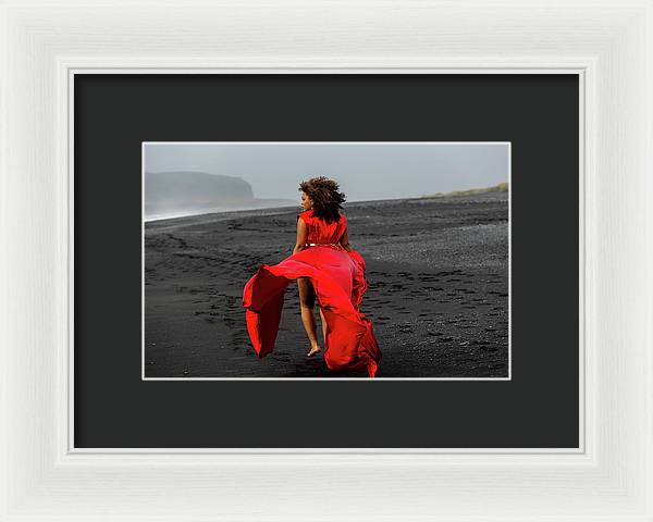 Afro Fire Queen - Framed Print