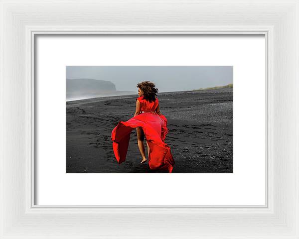 Afro Fire Queen - Framed Print