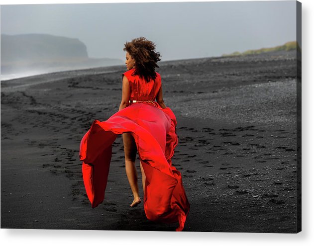 Afro Fire Queen - Acrylic Print