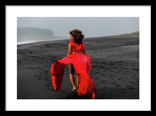 Afro Fire Queen - Framed Print