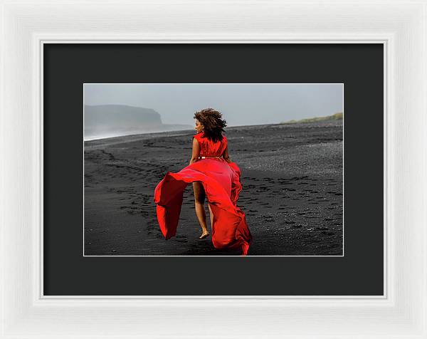 Afro Fire Queen - Framed Print