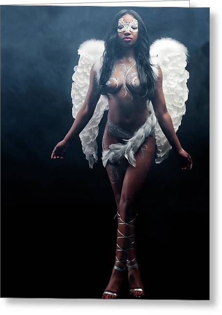 Black Angel  2 - Greeting Card