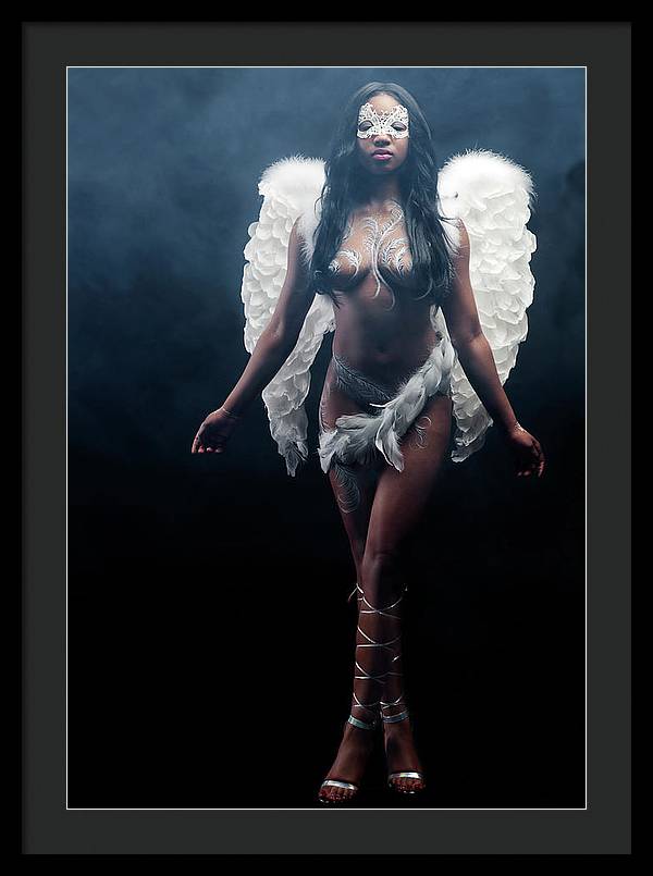 Black Angel  2 - Framed Print