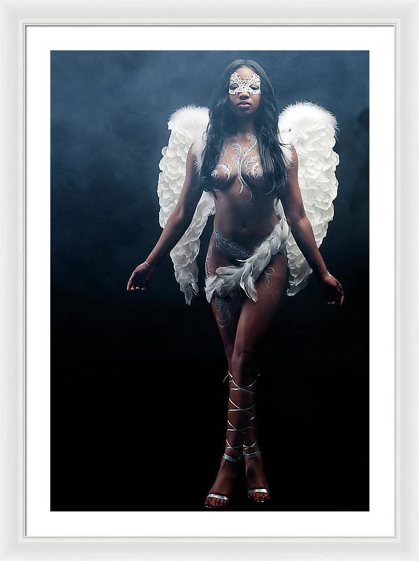 Black Angel  2 - Framed Print