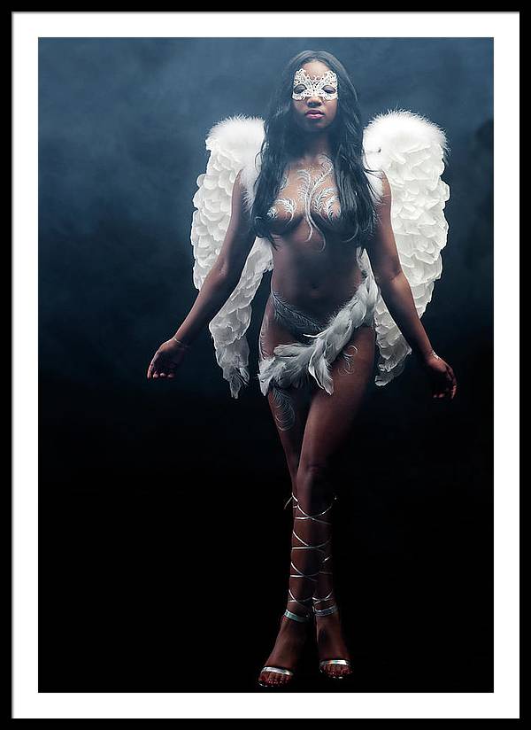 Black Angel  2 - Framed Print