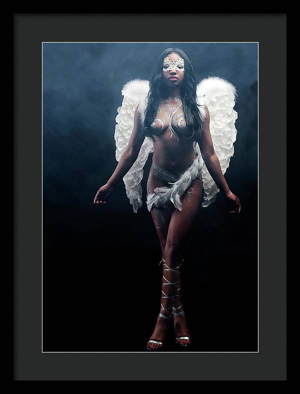 Black Angel  2 - Framed Print