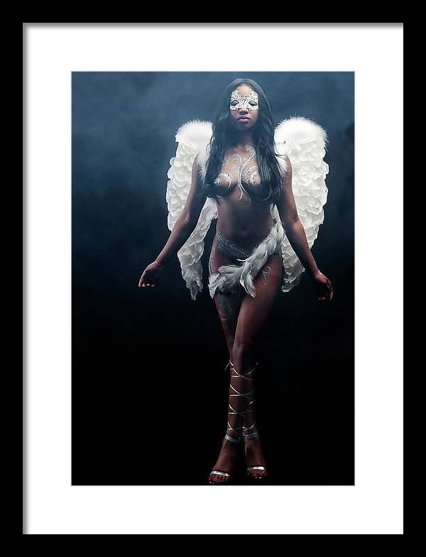 Black Angel  2 - Framed Print