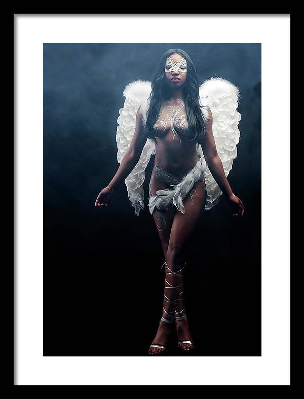 Black Angel  2 - Framed Print