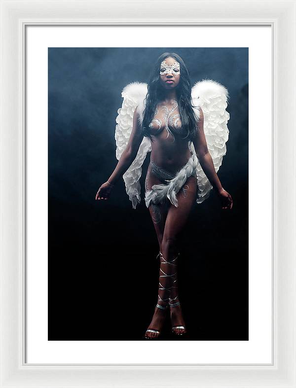 Black Angel  2 - Framed Print