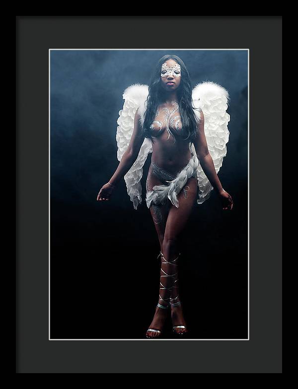 Black Angel  2 - Framed Print