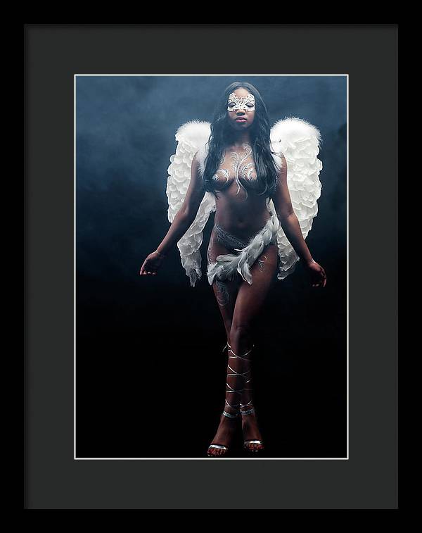 Black Angel  2 - Framed Print