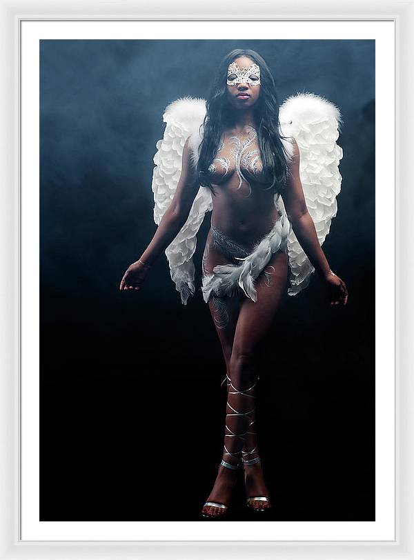 Black Angel  2 - Framed Print