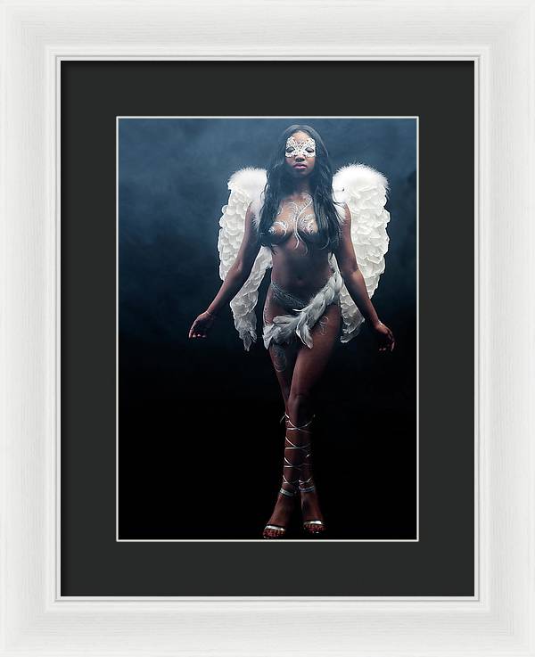 Black Angel  2 - Framed Print