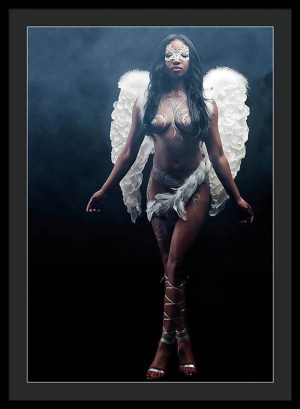 Black Angel  2 - Framed Print