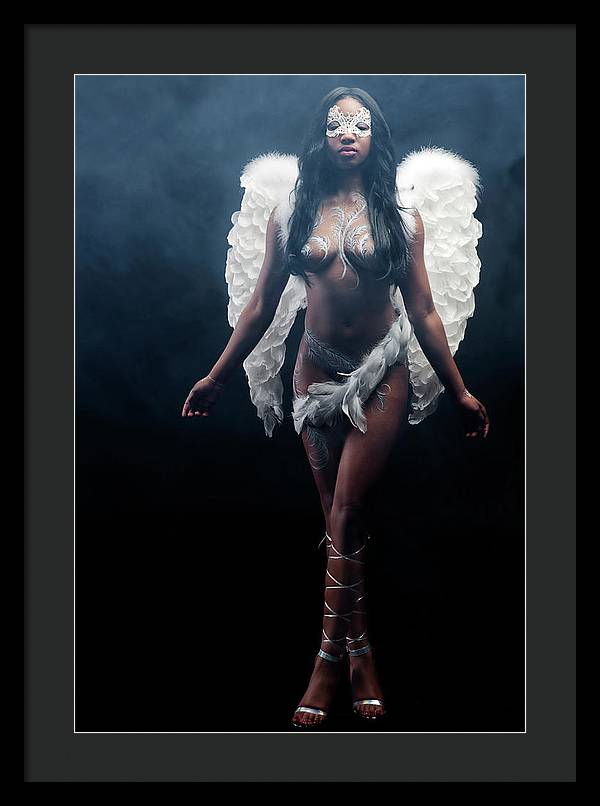 Black Angel  2 - Framed Print