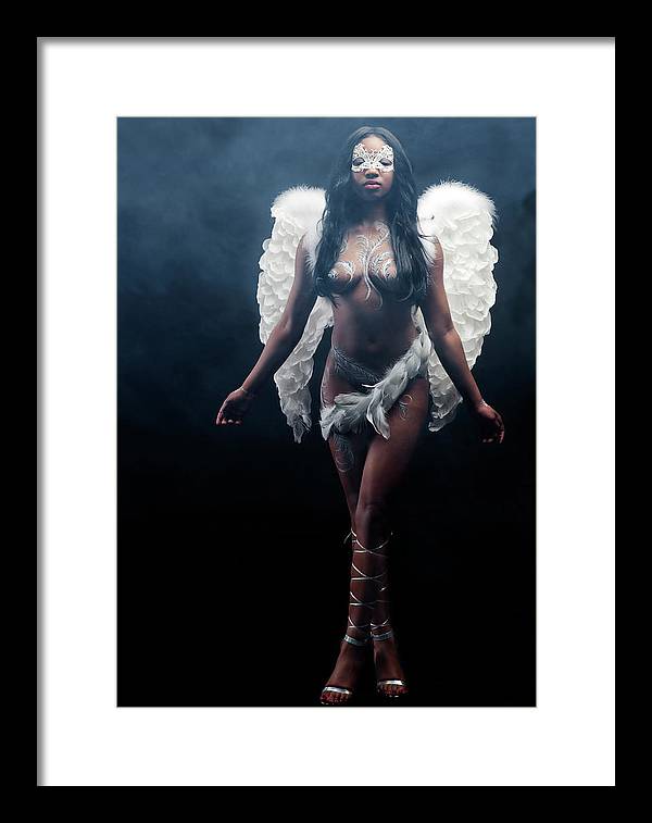 Black Angel  2 - Framed Print