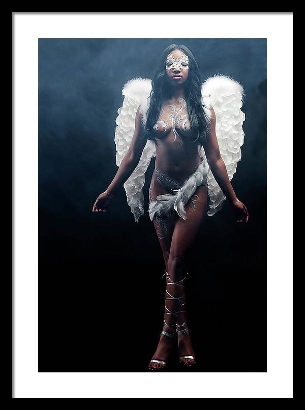 Black Angel  2 - Framed Print