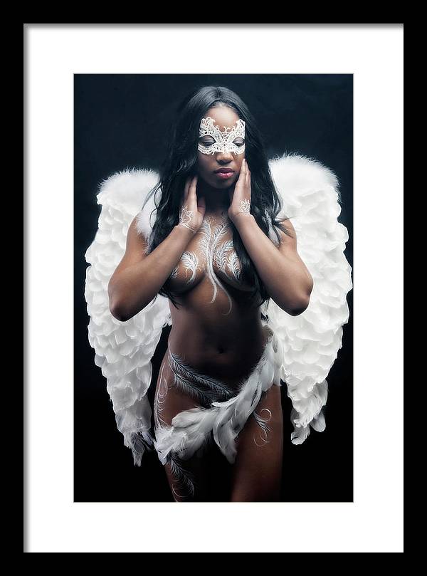 Black Angel  - Framed Print