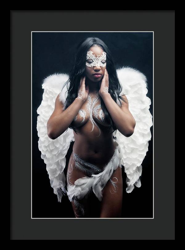 Black Angel  - Framed Print