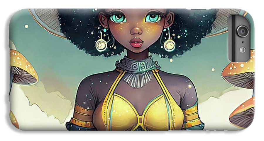 Black Queen In A Mushroom Forest  - Phone Case