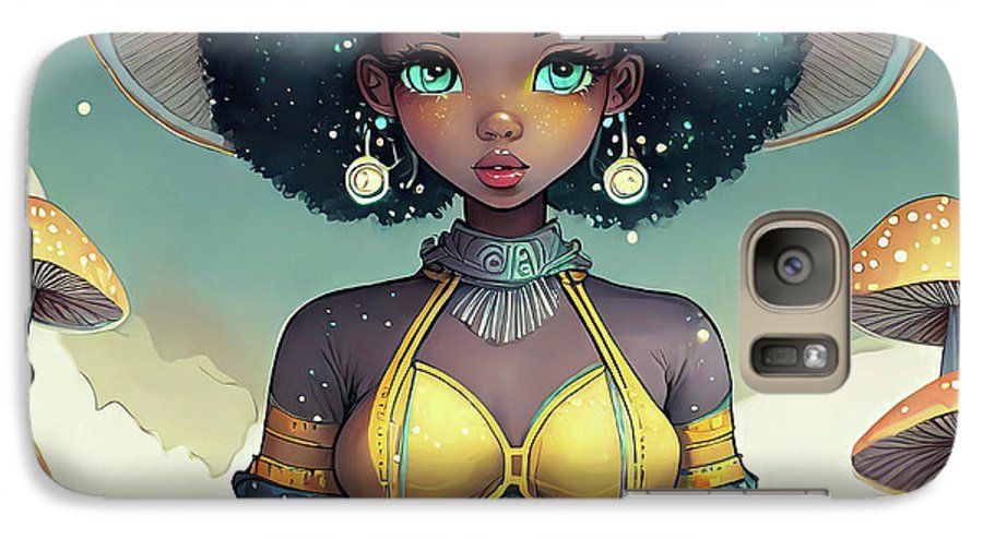 Black Queen In A Mushroom Forest  - Phone Case