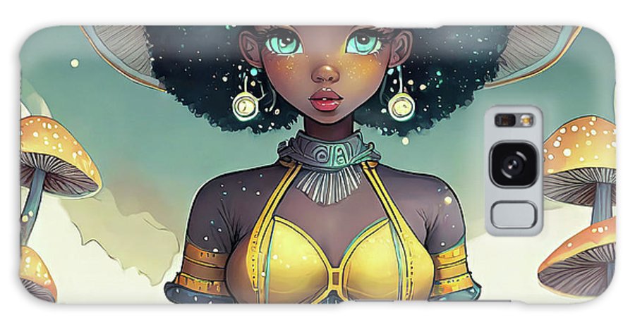 Black Queen In A Mushroom Forest  - Phone Case