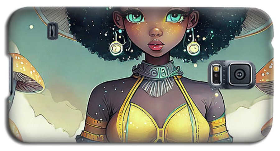 Black Queen In A Mushroom Forest  - Phone Case