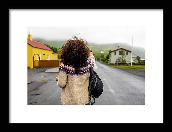 Black Woman Traveler  - Framed Print