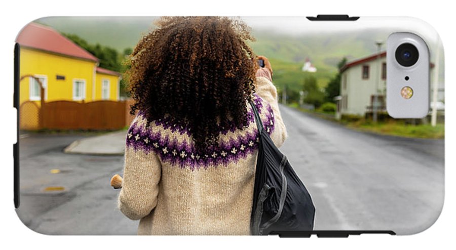 Black Woman Traveler  - Phone Case