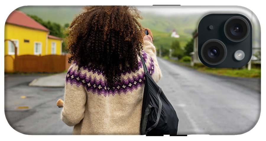 Black Woman Traveler  - Phone Case