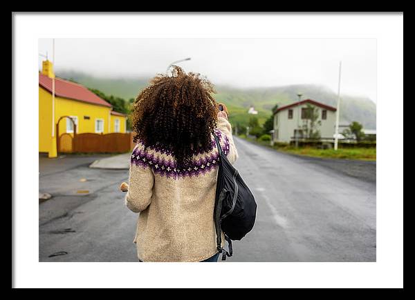 Black Woman Traveler  - Framed Print