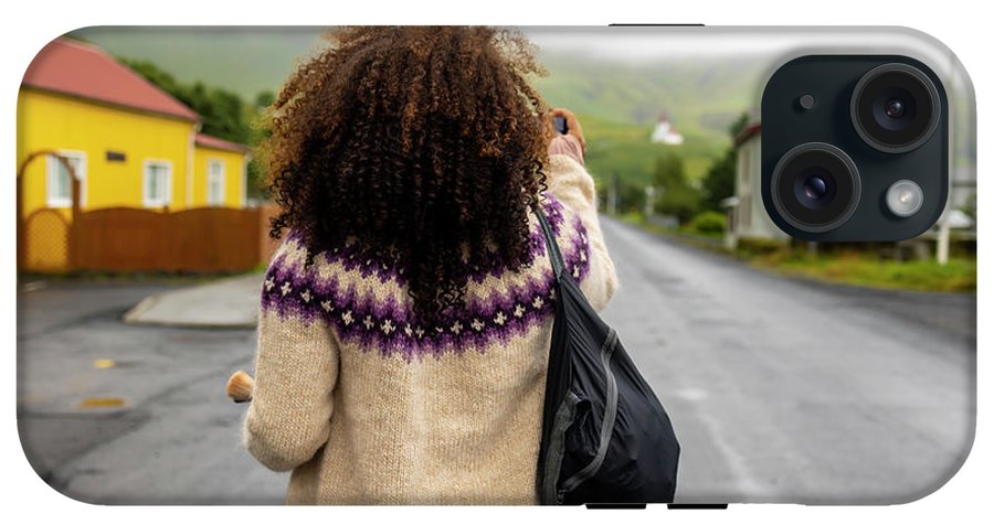 Black Woman Traveler  - Phone Case