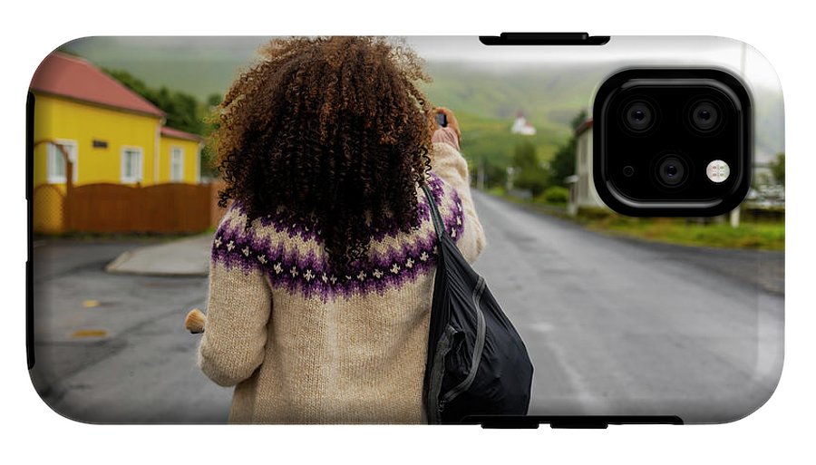 Black Woman Traveler  - Phone Case