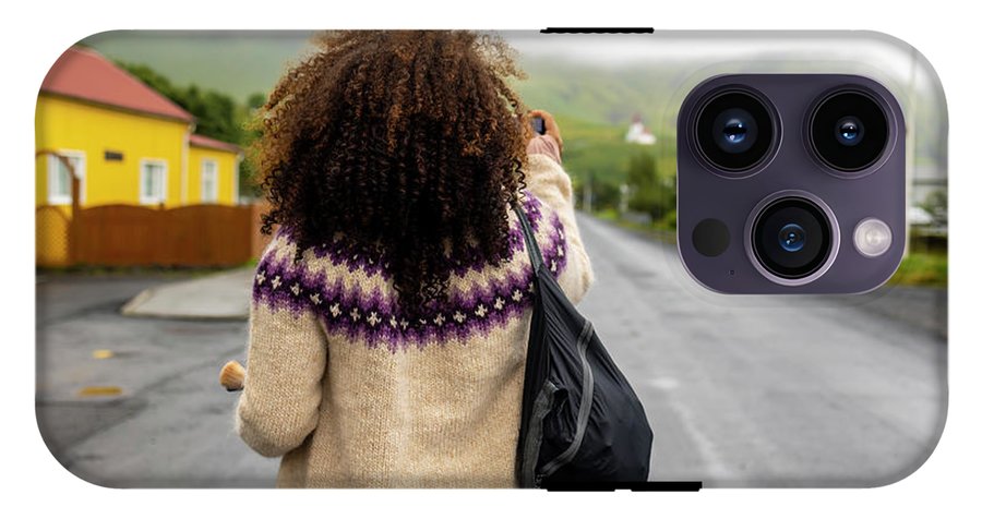 Black Woman Traveler  - Phone Case